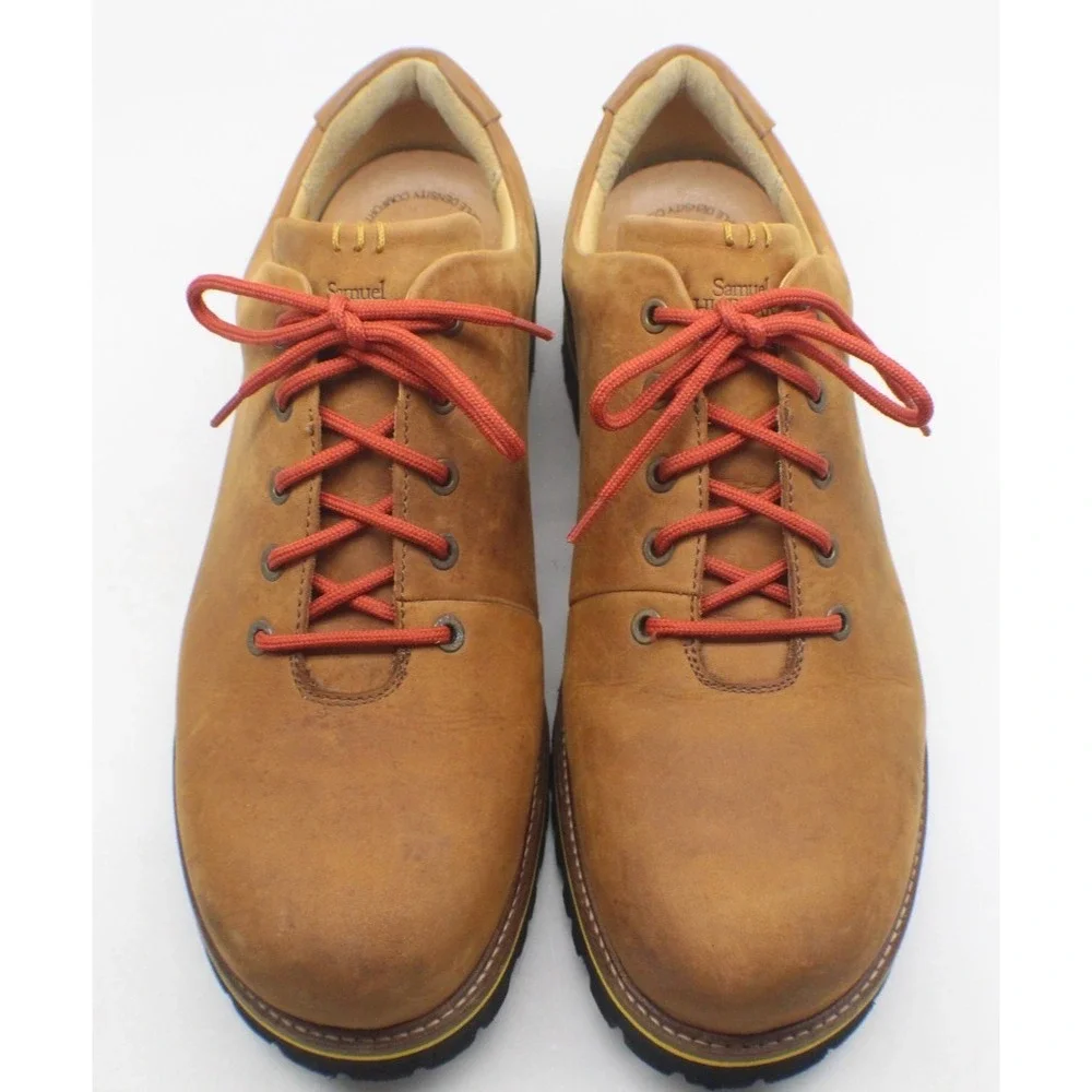 Samuel Hubbard Fresh M4100-005M Mens 13 Brown Leather Low Hiking Shoes Vibram